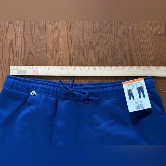 Men's Blue Sweatpants with Drawstring - - Picture 6 of 9